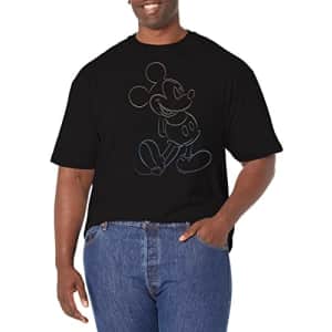 Disney Big & Disney Classic Mickey Big Pride Men's Tops Short Sleeve Tee Shirt, Black, XX-Large for $9