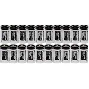 Panasonic 20 CR123A 123A Industrial 3V Lithium Batteries for $34