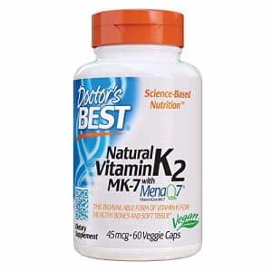 Doctor's Best Natural Vitamin K2 MK-7 with MenaQ7 White No Flavor, 60 Count for $7