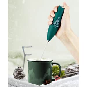 Macy's Holiday-Themed Cook With Color Milk Frother for $7