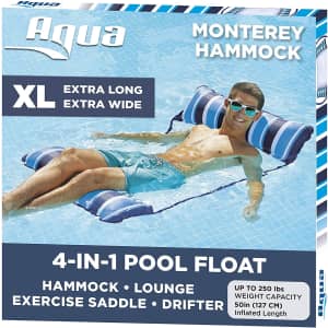 Aqua Leisure Monterey Hammock XL 4-in-1 Pool Float for $20