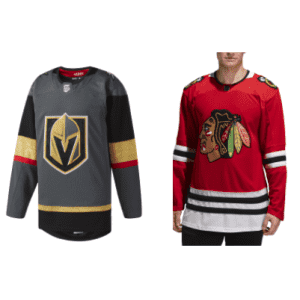 adidas Men's Las Vegas Golden Knights or Chicago Blackhawks Authentic Pro Jersey: 1 for $90 or 2 for $135 adidas Men's Las Vegas Golden Knights or Chicago Blackhawks Authentic Pro Jersey: 1 for $90 or 2 for $135