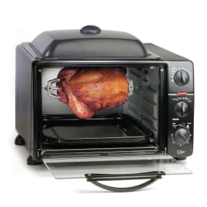 Elite Gourmet 0.8-Cu. Ft. Multi-function Toaster Oven w/ Rotisserie, Grill, & Griddle for $73