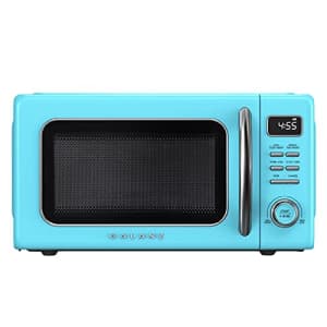 Galanz GLCMKZ11BER10 Retro Countertop Microwave Oven with Auto Cook & Reheat, Defrost, Quick Start for $196