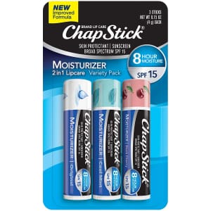 ChapStick Moisturizer Lip Balm 3-Pack for $1.98 via Sub & Save