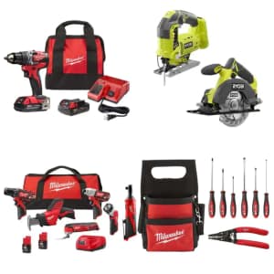 Tools at Home Depot: Up to $190 off