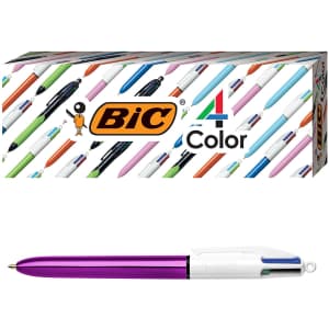 Bic 4-Color Shine Ballpoint Pen 3-Pack for $7