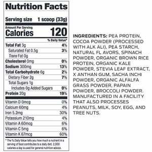 Vega Protein and Greens, Chocolate, Plant Based Protein Powder Plus Veggies - Vegan Protein Powder, for $26 Vega Protein and Greens, Chocolate, Plant Based Protein Powder Plus Veggies - Vegan Protein Powder, for $26