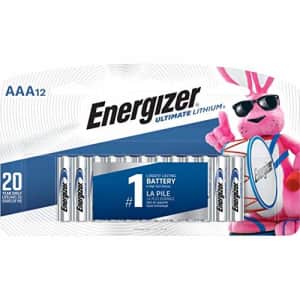 Eveready L92SBP12 Ultimate Lithium Batteries, AAA, 12/Pack for $25 Eveready L92SBP12 Ultimate Lithium Batteries, AAA, 12/Pack for $25