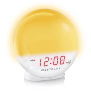 Westclox Sunrise-Sunset Simulator Alarm Clock w/ Dimmable Night Light for $23
