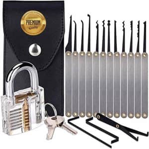 Lecolaca 15-Piece Household Set Kit with Black Handle Tool for $12