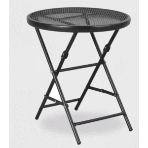 Threshold 18" Steel Mesh Patio Folding Table for $26 Threshold 18" Steel Mesh Patio Folding Table for $26