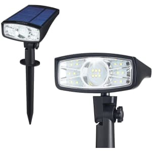 SainSonic LED Solar Landscape Spotlight 2-Pack for $30 SainSonic LED Solar Landscape Spotlight 2-Pack for $30