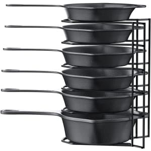 Mudeela Pan Organizer Rack for $18 Mudeela Pan Organizer Rack for $18