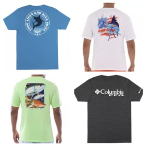 Guy Harvey and Columbia Men's T-Shirts at Bealls: for $17