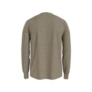 Tommy Hilfiger Men's Long Sleeve Crewneck Cotton T-Shirt, Opal Grey Heather, LG for $18