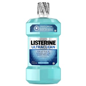 Listerine Ultraclean Oral Care Antiseptic Mouthwash 1-Liter for $3.93 via Sub & Save
