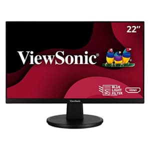 ViewSonic VS2247-MH 22 Inch 1080p Monitor with 75Hz, Adaptive Sync, Thin Bezels, Eye Care, HDMI, for $110