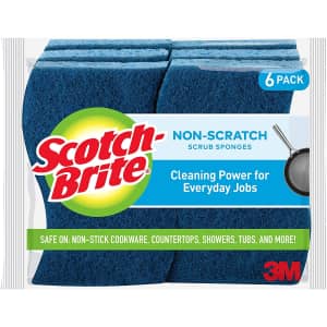 Scotch-Brite Non-Scratch Scrub Sponges 6-Pack for $3.83 via Sub & Save