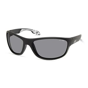 Skechers Men's SEA6165 Polarized Rectangular Sunglasses, Matte Black, 62mm for $18