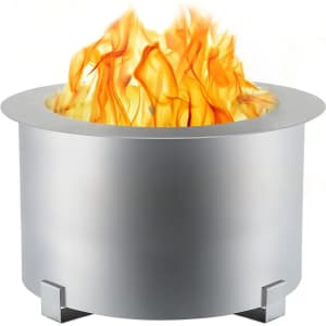 Vevor 21.5" Stainless Steel Smokeless Fire Bowl for $169
