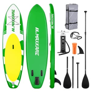 Maxkare Inflatable Stand-Up Paddle Board for $120 Maxkare Inflatable Stand-Up Paddle Board for $120