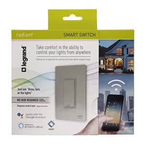 Legrand - Pass & Seymour Radiant Smart Wi-Fi Enabled Switch for $47