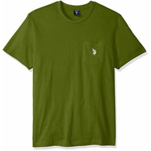 U.S. Polo Assn. Men's Crew Neck Pocket T-Shirt, Forested, L for $15