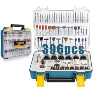 Teccpo 396-Piece Rotary Tool Accessories Kit for $35 Teccpo 396-Piece Rotary Tool Accessories Kit for $35
