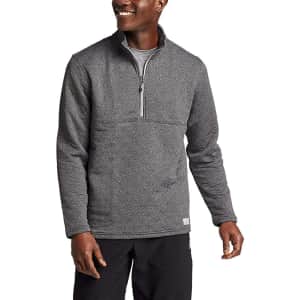 Eddie Bauer Men's Expedition Quilted 1/2-Zip Pullover for $30 Eddie Bauer Men's Expedition Quilted 1/2-Zip Pullover for $30