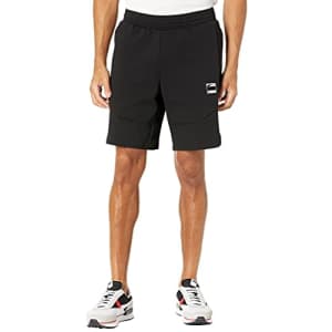 PUMA Men's Dime Shorts, Black/Black, L for $24