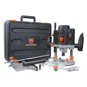 WEN RT6033 15-Amp Variable Speed Plunge Woodworking Router Kit with Carrying Case & Edge Guide for $87