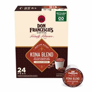 Don Francisco's Kona Blend (24 Count) Recyclable Single-Serve Coffee Pods, Compatible with Keurig for $14 Don Francisco's Kona Blend (24 Count) Recyclable Single-Serve Coffee Pods, Compatible with Keurig for $14