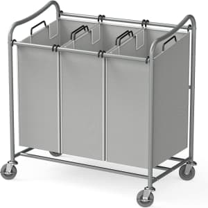 SimpleHouseware 3-Bag Laundry Sorter Cart for $40