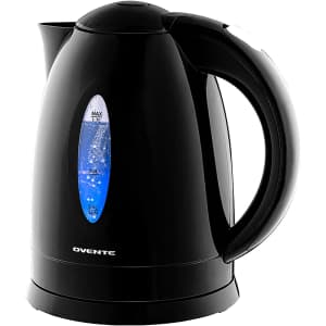 Ovente 1.7L Electric Kettle for $16