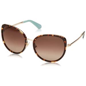 Kate Spade New York Women's Jensen/G/S Cat Eye Sunglasses, Dark Havana, One Size for $52