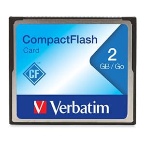 Verbatim 2GB CompactFlash Memory Card, Black, Model Number: 47012 for $11