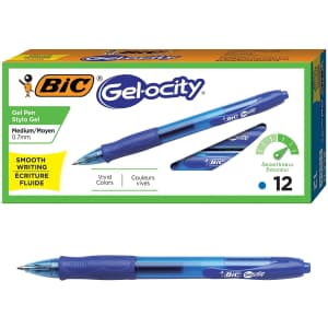 Bic Gel-ocity Retractable Gel Pen 12-Count Pack for $7 Bic Gel-ocity Retractable Gel Pen 12-Count Pack for $7