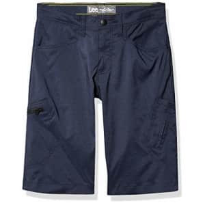 Lee Jeans Lee Boys Dungarees Grafton Cargo Short, Navy Heather, 16 Husky for $18