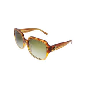 Tory Burch TY7143U Square Sunglasses 56 mm Amber Tri Gradient/Olive Gradient One Size for $65