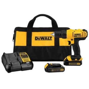 DeWalt 20V Max Cordless Li-Ion 1/2" Compact Drill Driver Kit for $99 DeWalt 20V Max Cordless Li-Ion 1/2" Compact Drill Driver Kit for $99