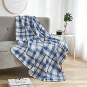 Mainstays 50x60" Fleece Throw Blanket for $4
