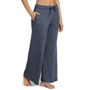 Jockey Women's Activewear French Terry Wide Leg Pant, Shadow Blue Heather, xs for $13