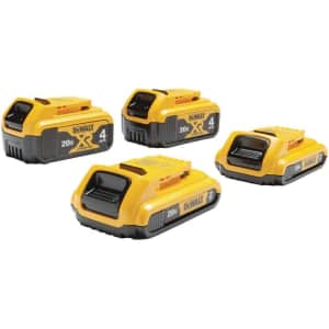 DeWalt 20V MAX Battery 4-Pack for $230 DeWalt 20V MAX Battery 4-Pack for $230