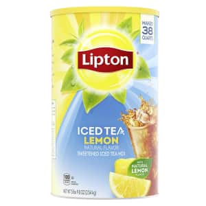 Lipton 89.8-oz. Sweetened Lemon Iced Tea Mix for $5.58 for members