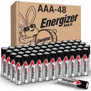 Energizer Max AAA Alkaline Battery 48-Pack for $17 via Sub & Save Energizer Max AAA Alkaline Battery 48-Pack for $17 via Sub & Save