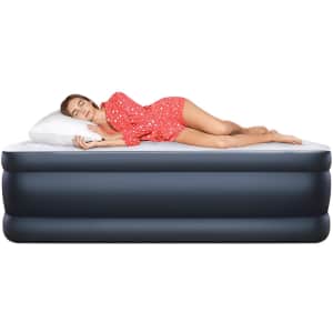 Camabel 22" Queen Air Mattress with Built-In Electric Pump for $54 Camabel 22" Queen Air Mattress with Built-In Electric Pump for $54