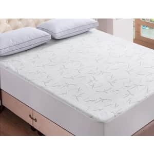 Waterproof Bamboo Quilted Mattress Pad Protector for $25 Waterproof Bamboo Quilted Mattress Pad Protector for $25