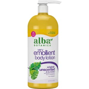 Alba Botanica Unscented 32-oz. Very Emollient Body Lotion for $10