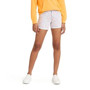 Levi's Women's Mid Length Shorts, (New) Caitlyn Floral Indigo-Light Indigo, 28 for $17